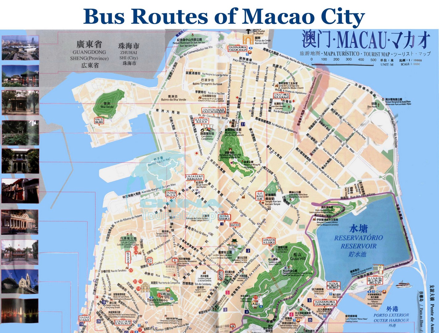 Macau Buses - Routes, Fares, Schedule, Timetable, Times, Map, Cost